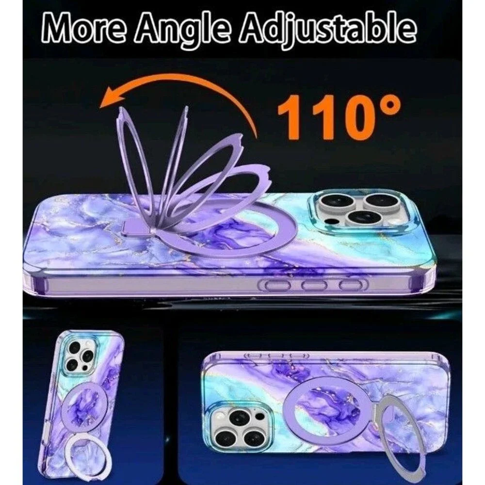 for iPhone 16 Pro Max Case, [Compatible with MagSafe] [Magnetic Invisible...